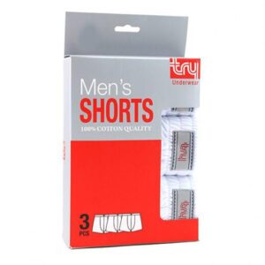 بوكسر رجالي ابيض (عبوة 3 حبات)