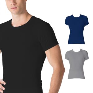 فانيلة نصف كم رجالي(الوان) قبة دائرية