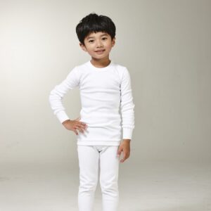 طقم ولادي شتوي (ابيض)