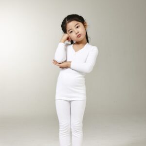 طقم بناتي شتوي (ابيض)